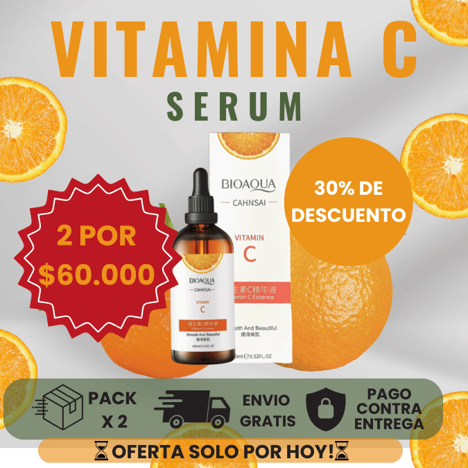 2 Sérums Bioaqua™  Vitamina C de 100 ML