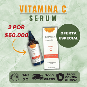 2 Sérums Bioaqua™  Vitamina C de 100 ML